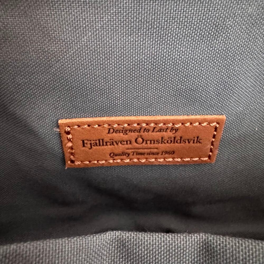 Fjällräven Foldsack No 1 Backpack Blue Foldover Style G-1000 Water Resistant Bag - Picture 5 of 10